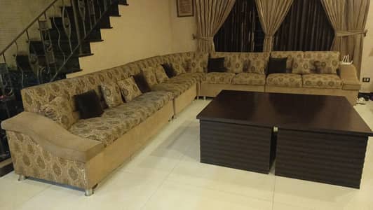 Modern 10-Seater L-Shape Sofa – Premium Comfort Sectional Couch