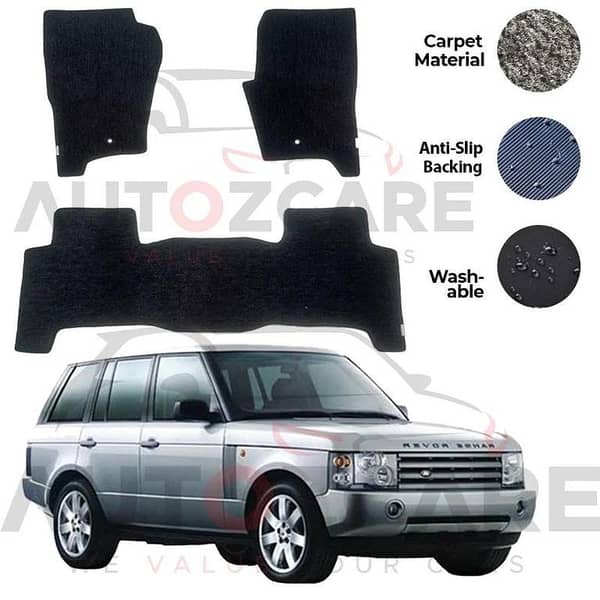 Range Rover Vogue Fitting Carpet Floor Mat 3PCS - Model 2002-2012