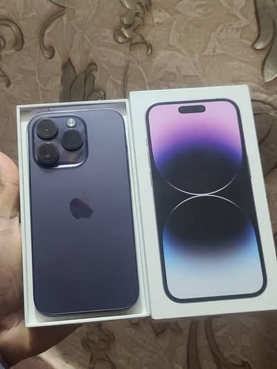 iphone 14 PRO ESIM dual pta approved  with box