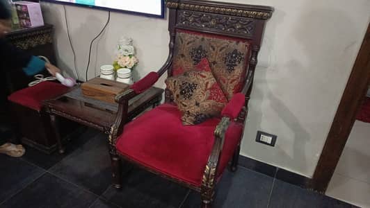 Elegant Coffee Chair & Table Set/Cozy Coffee Chair with Table