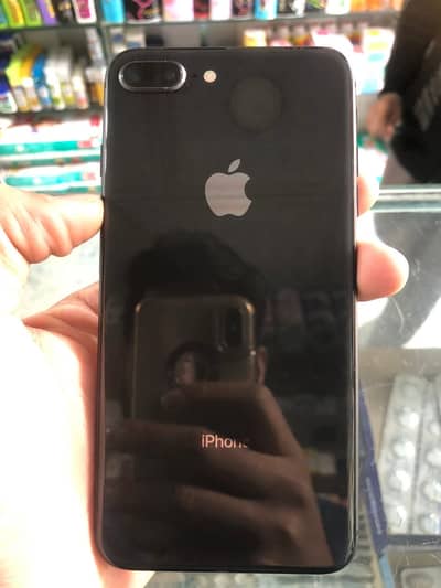 I phone 8plus jv 64gb 73% black clour lash condition waterpack phone