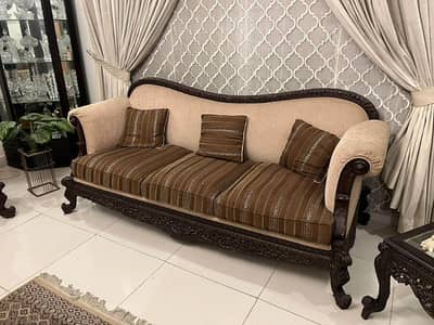 Sofa set with tables for sale