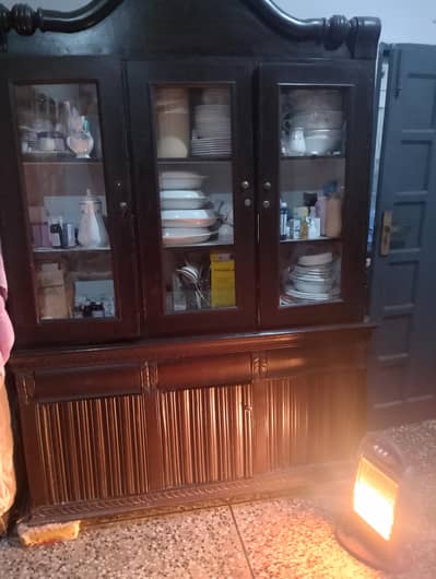 wooden showcase available for sale