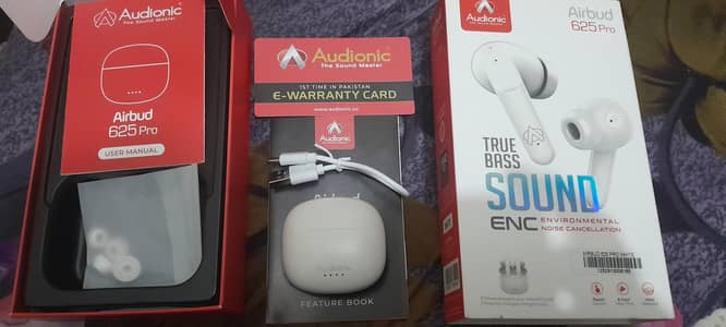 Audionic Airbuds 625 Pro With Warranty card