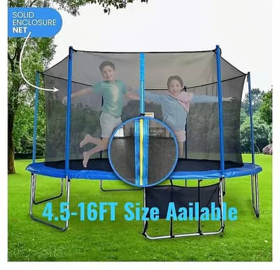 Trampoline | Round Trampoline and Enclosure|All Size Available