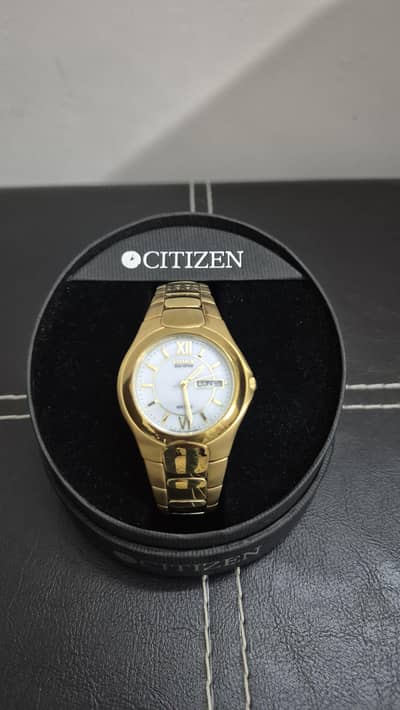 Citizen Full Golden Eco Drive Watch