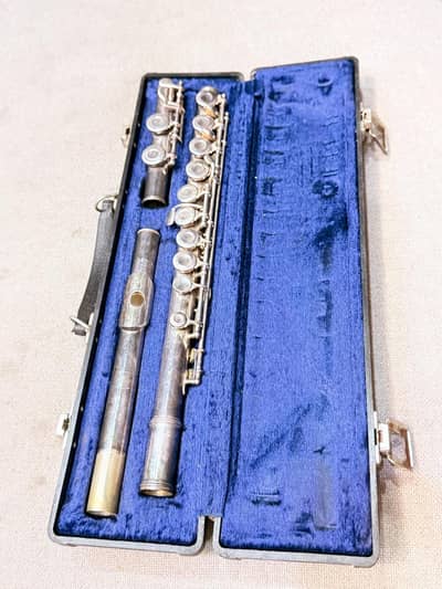 Premium Silver Metal Flute with Case