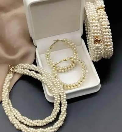 Pearls set 1600/-  Mala set 2200/-