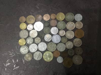 New and old coins of other countries