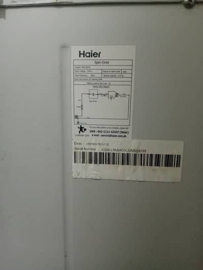 Haier spin-drier HWS60-50 Cap6kg