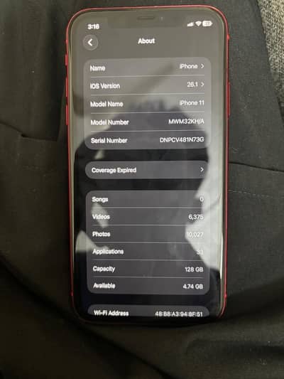 I phone 11 128gb pta approved