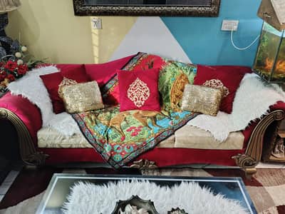 Spanish Red Sofa Set