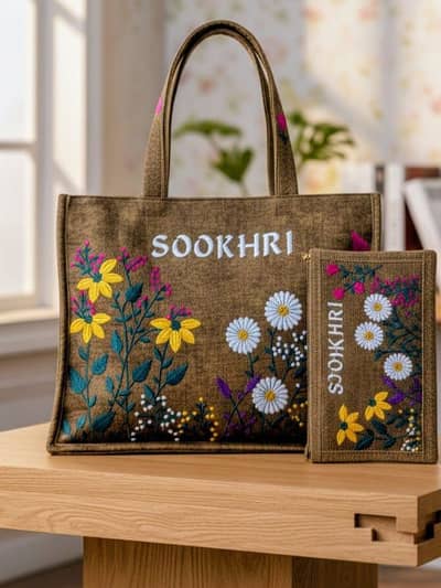 Sookhri Valvet Bag with Clutch