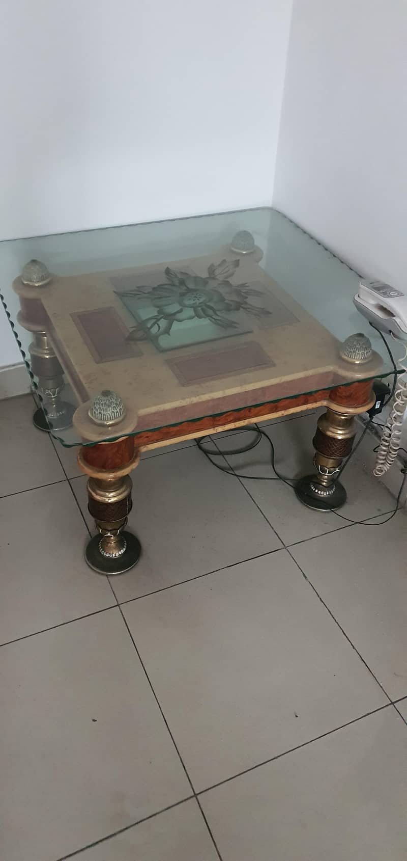 2x Side Table (Fish Bone) 1