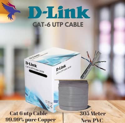 D-Link cat6 utp 305 pure copper