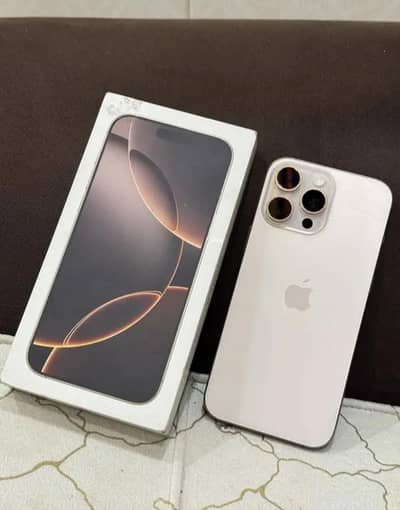 iPhone 16 Pro max physical+Esim 100% battery health 83 cycle count