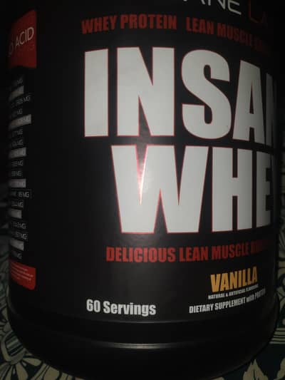 insaan lab whey protein 60 sv  20 scoop s used