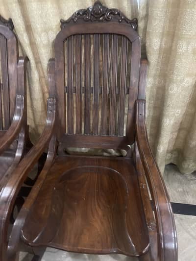 Wooden rocking chair