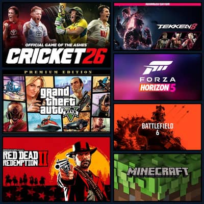 GTA5/RDR2/CRICKET 26 NEW PC GAMES IN CHEAP PRICE ALL OVER PAKISTAN