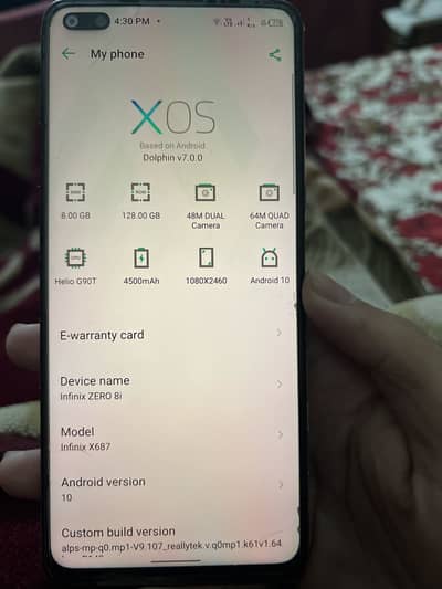 Inifinx zero 8i with box