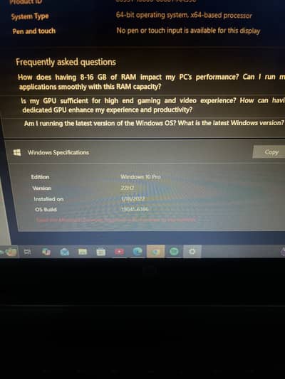 Hp pavilion series core i5 5th gen