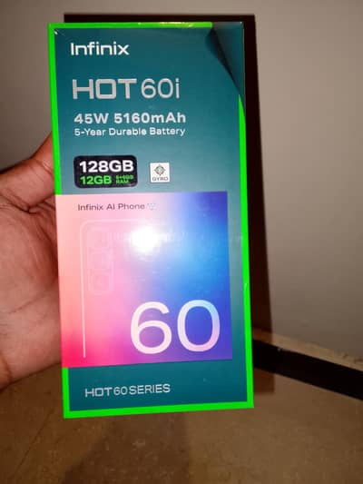 infinix hot 60i box pack 6+6/128