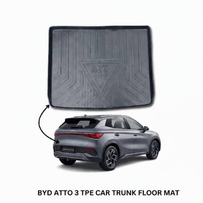 BYD ATTO 3 TPE PLASTIC TRUNK FLOOR MATS