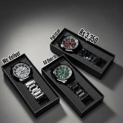 Stainless Steel Spinning Watch | With Box | COD Available