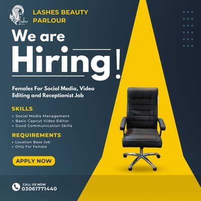 Female Required – Social Media Manager / Video Editor (Beauty Salon)