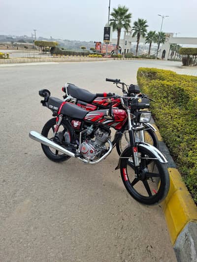 5 model modified honda cg with alloy rims just buy and drive no work