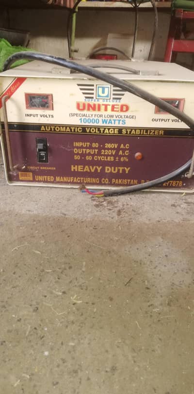 United Voltage Stablizer 10000 watt for sle