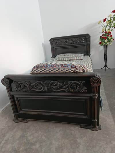 Solid wooden 2 single beds-excellent condition