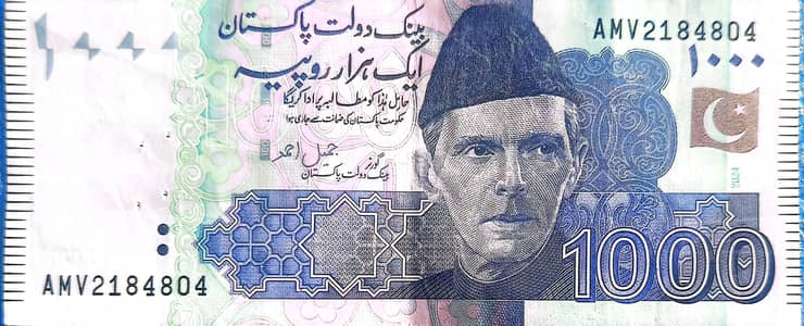 Rare Collectible: New 1000 Rupee Note - Serial Number 804