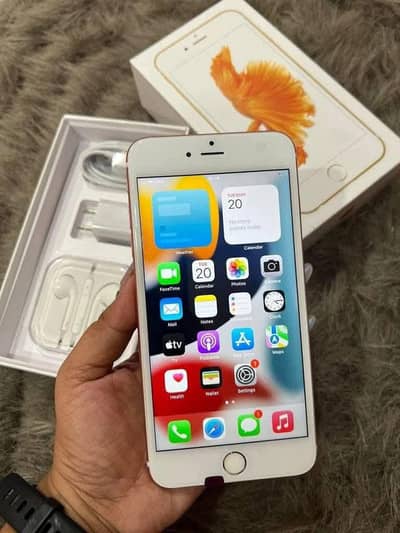 Iphone 6s plus with complete box Whatsapp number 03229399419