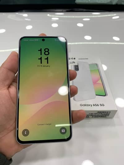 Samsung A56 with box 11 month warenty
