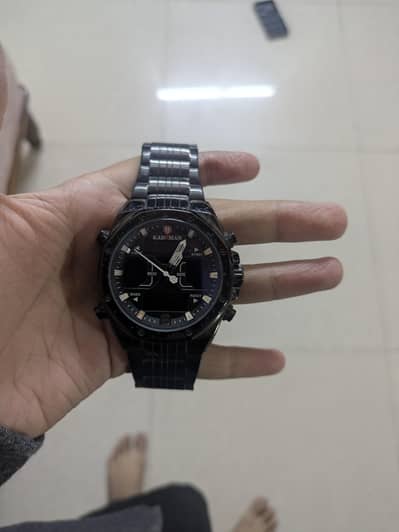 KADEMAN K9032 Black Men's Watch Dual Display