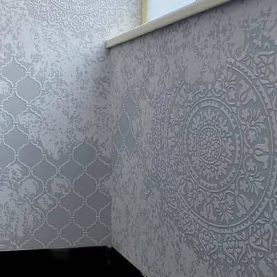 Home & Office Wall Finishing | Velvet, Stencil, Travertine Textures