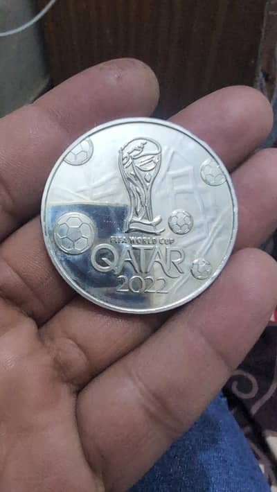 Qatar fifa world cup coin