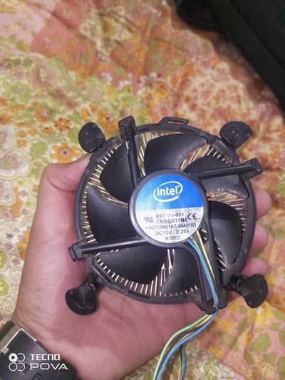 Intel stock cooler  graphics card and 2gb ram