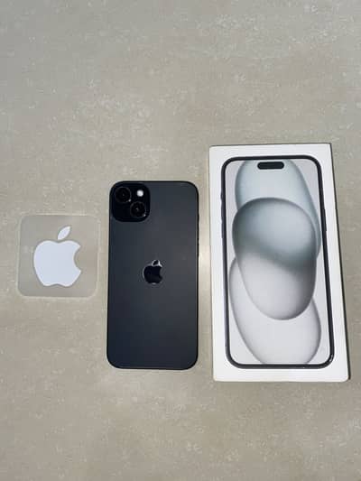 Iphone 15 plus black colour jv