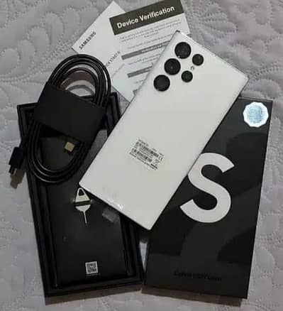 Samsung Galaxy S22 ultra PTA approved 12/256 sale wtp no 0321=1839299