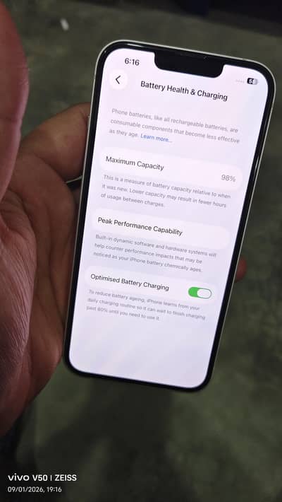 iphone 13 jv 128 GB 98% health