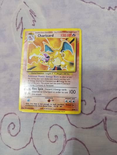 Charizard Pokemon card original 120 HP  collectable
