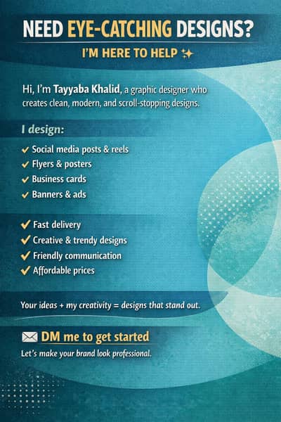 Creative Graphic designer available
