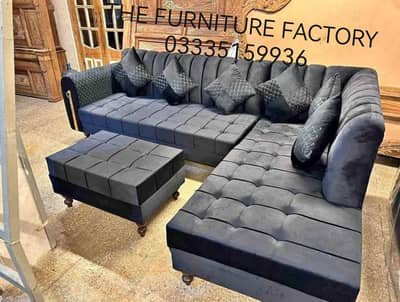 L shape corner sofa set