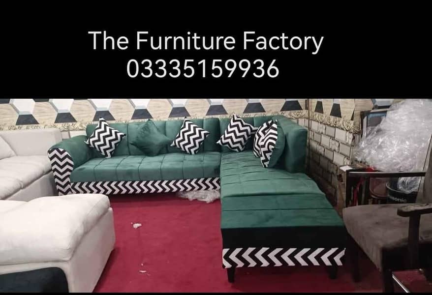 L shape corner sofa set 8