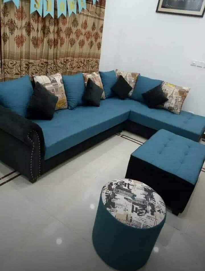 L shape corner sofa set 10