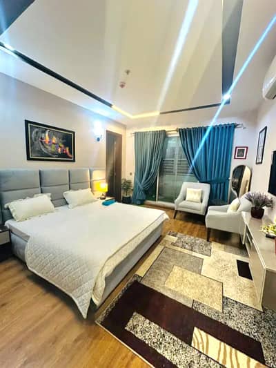 1 bed fully furnished luxurious apartment available in bahria town lahore