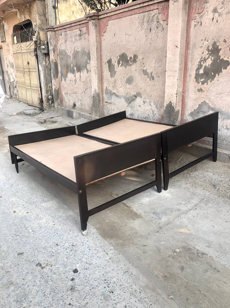 Single Bed solid wood pair 3