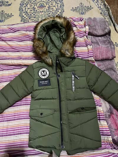 Imported Winter Jacket with Fur Hood | Almost New